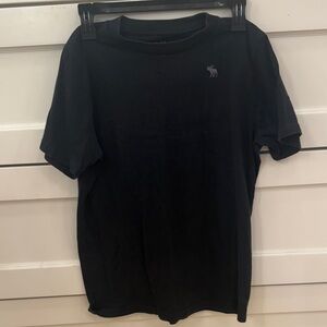 abercrombie kids Black Short Sleeve Crew Tee with Small Logo